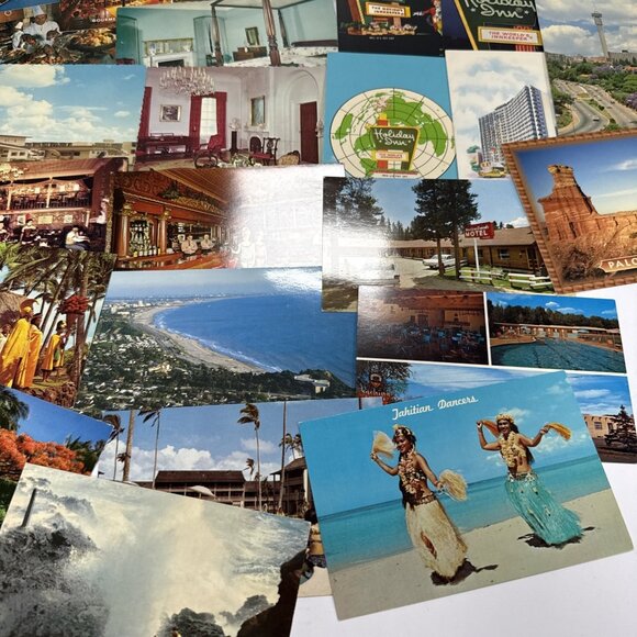 125+ Vintage Lot Postcards Travel United States Hotels Ephermeria 60s 70s Crafts - Picture 3 of 10